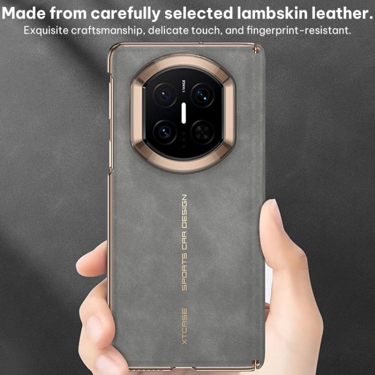 For Huawei Mate X7 GKK Dual Center Vestal Leather Hinge Frosted Magnetic Phone Case