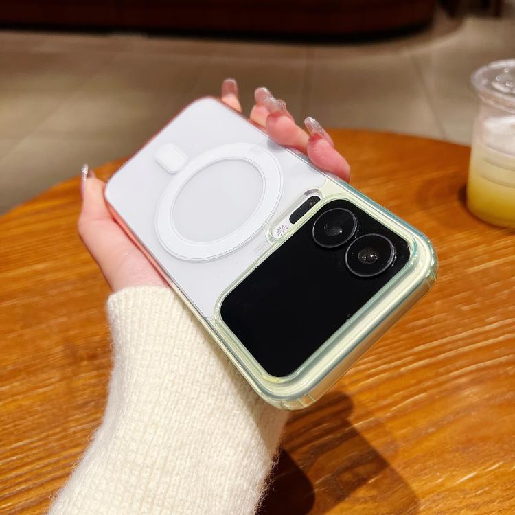 For Xiaomi 17 Pro Contrast Color Gradient Transparent MagSafe Phone Case