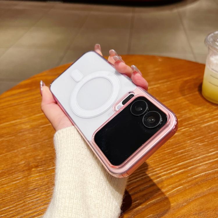 For Xiaomi 17 Pro Max Contrast Color Gradient Transparent MagSafe Phone Case