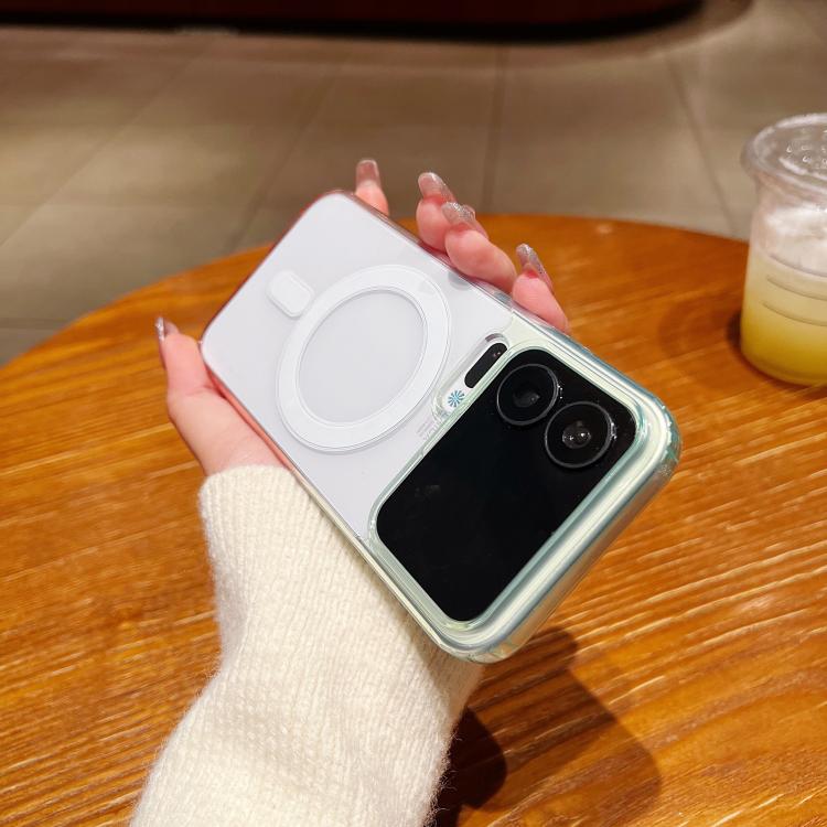 For Xiaomi 17 Pro Max Contrast Color Gradient Transparent MagSafe Phone Case