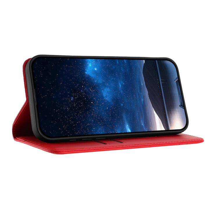 For iPhone 17 Pro Tulips Butterfly Pattern Magnetic Vegan Leather Phone Case