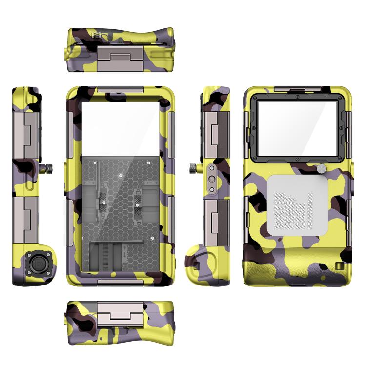 RedPepper 2nd Generation Diving Waterproof Protective Cover, Waterproof Depth: 15m - Camouflage Yellow