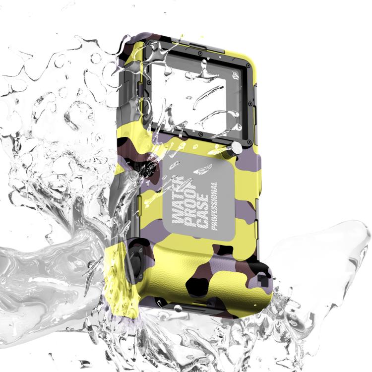 RedPepper 2nd Generation Diving Waterproof Protective Cover, Waterproof Depth: 15m - Camouflage Yellow