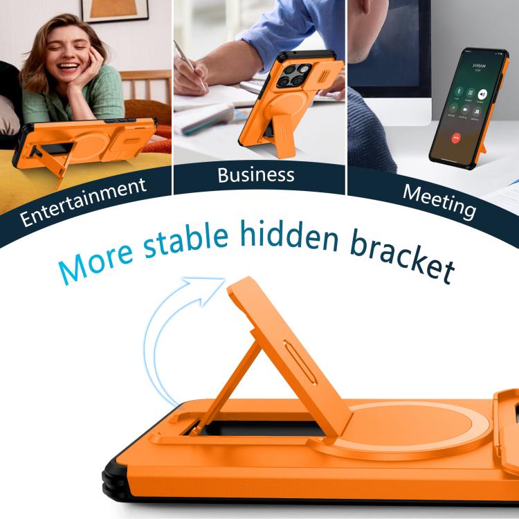 For Motorola Edge 2025 Sliding Camshield MagSafe Holder Phone Case