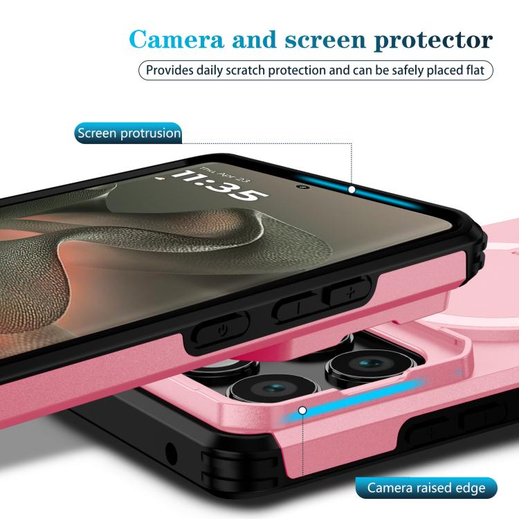 For Motorola Edge 2025 Sliding Camshield MagSafe Holder Phone Case