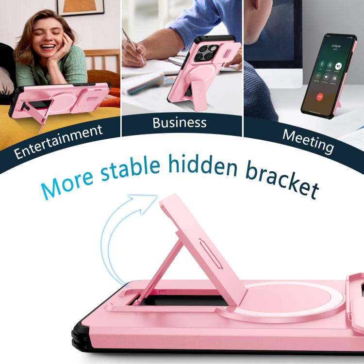 For Motorola Edge 2025 Sliding Camshield MagSafe Holder Phone Case
