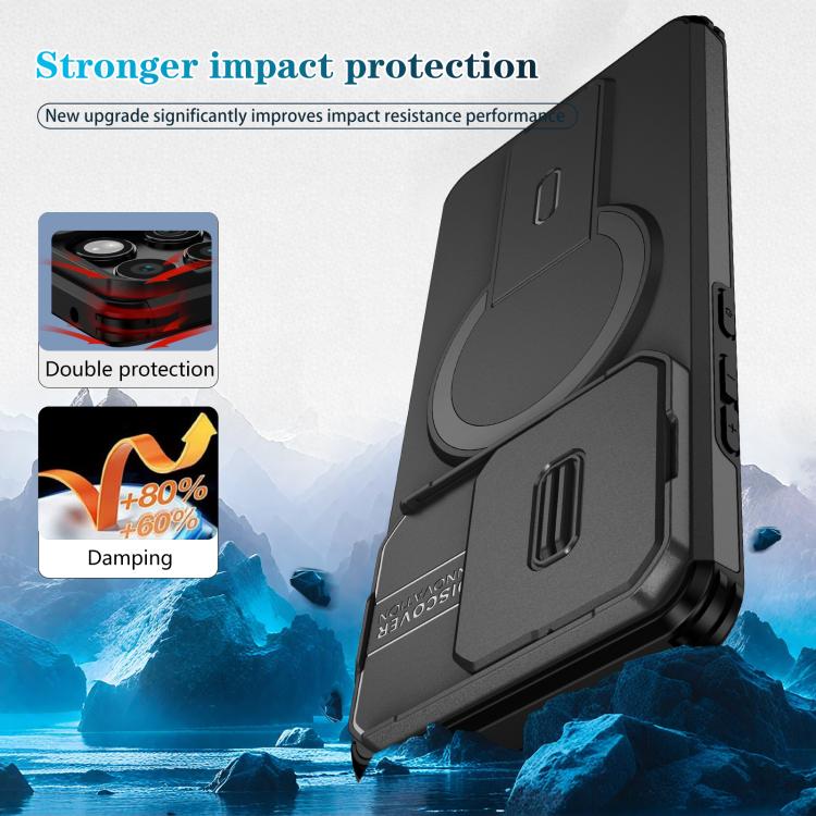 For Motorola Edge 2025 Sliding Camshield MagSafe Holder Phone Case