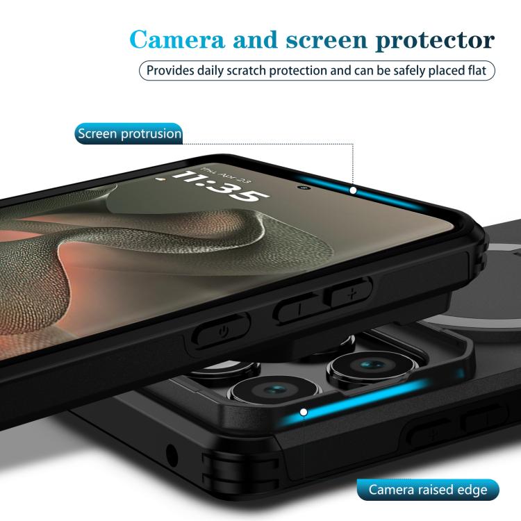 For Motorola Edge 2025 Sliding Camshield MagSafe Holder Phone Case