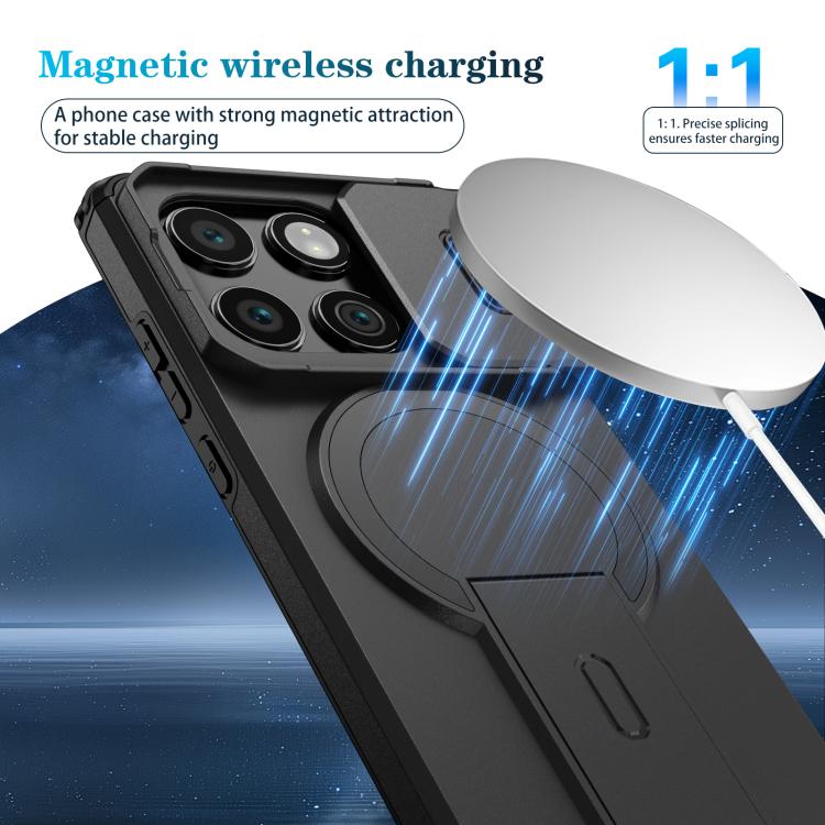 For Motorola Edge 2025 Sliding Camshield MagSafe Holder Phone Case
