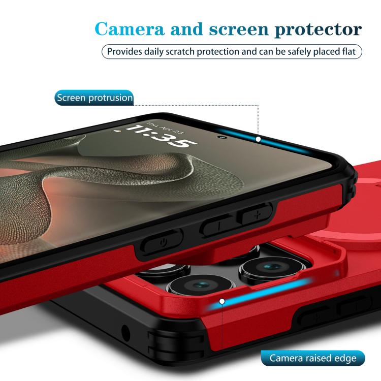 For Motorola Edge 2025 Sliding Camshield MagSafe Holder Phone Case