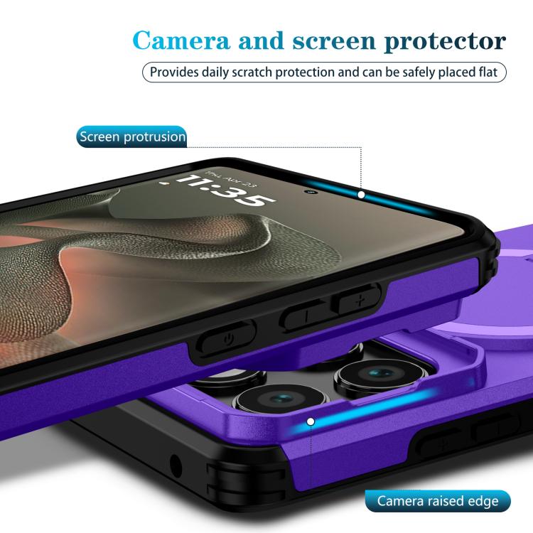 For Motorola Edge 2025 Sliding Camshield MagSafe Holder Phone Case