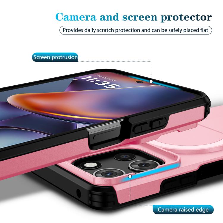 For Motorola Moto G 5G 2025 Sliding Camshield MagSafe Holder Phone Case