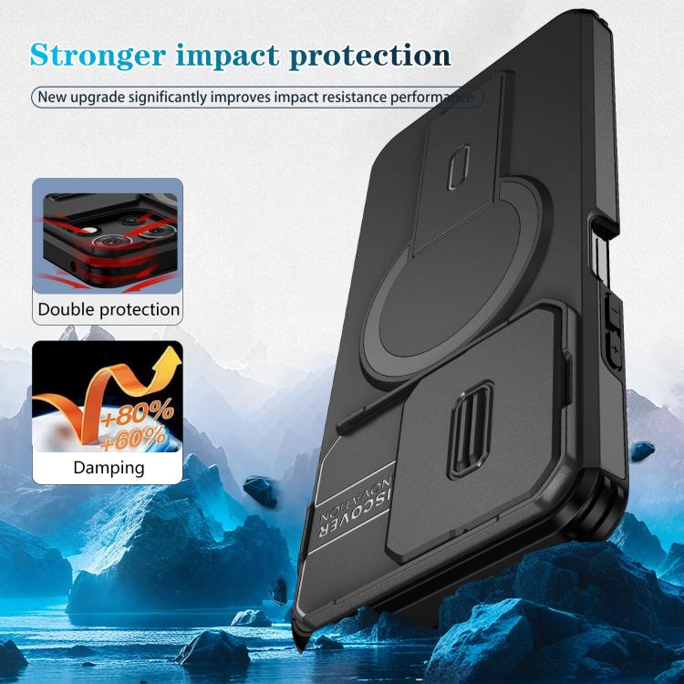 For Motorola Moto G 5G 2025 Sliding Camshield MagSafe Holder Phone Case