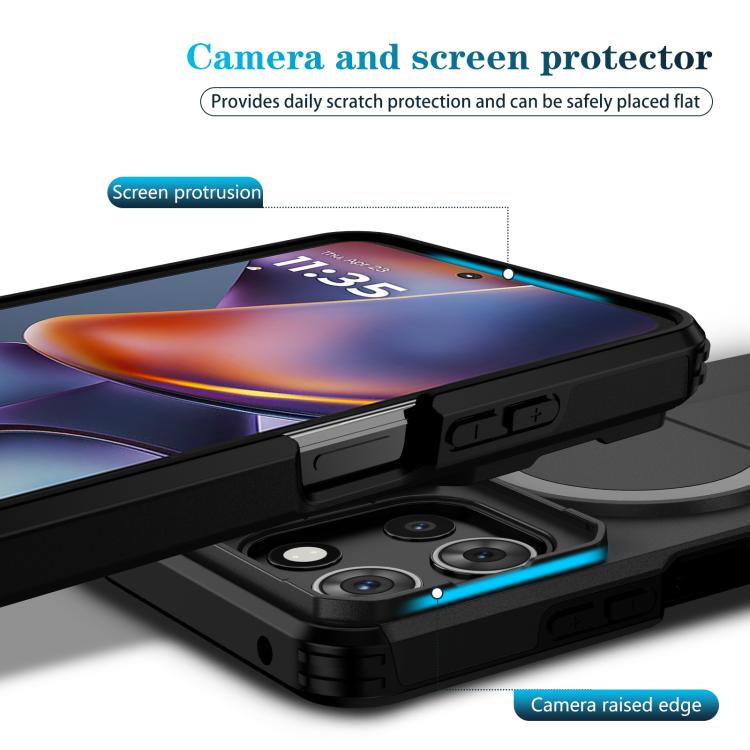 For Motorola Moto G 5G 2025 Sliding Camshield MagSafe Holder Phone Case