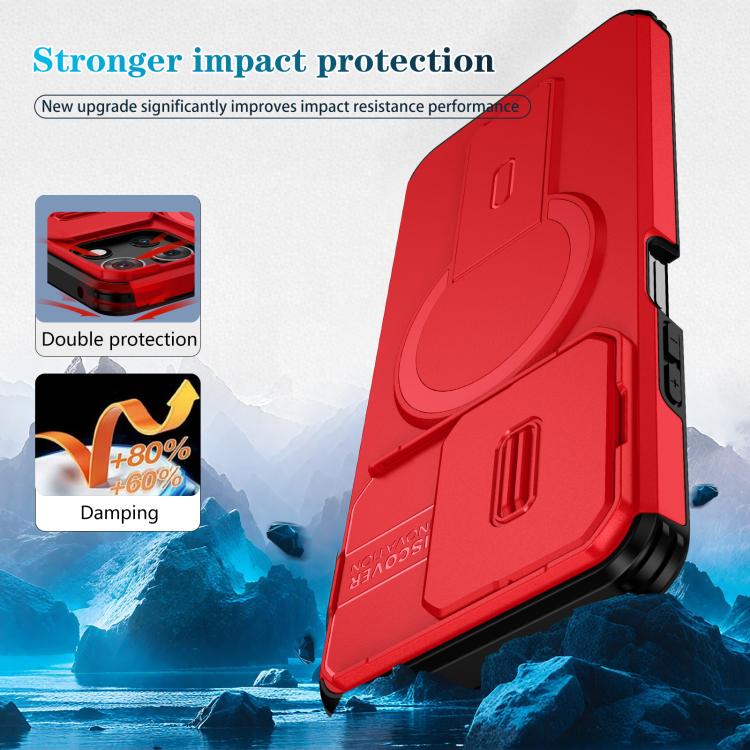 For Motorola Moto G 5G 2025 Sliding Camshield MagSafe Holder Phone Case