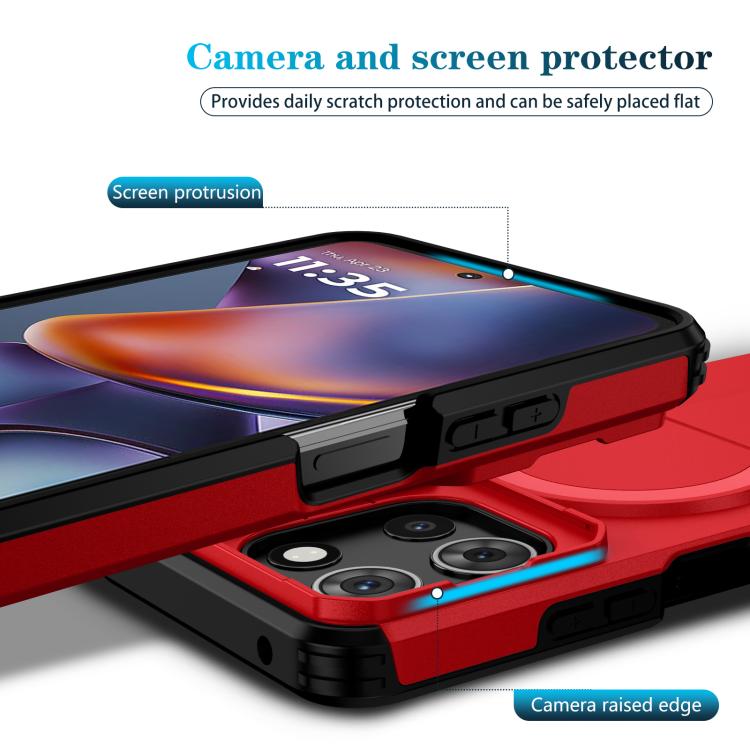 For Motorola Moto G 5G 2025 Sliding Camshield MagSafe Holder Phone Case