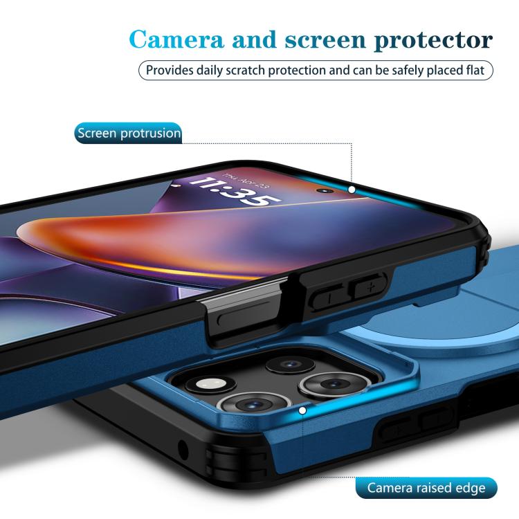 For Motorola Moto G 5G 2025 Sliding Camshield MagSafe Holder Phone Case