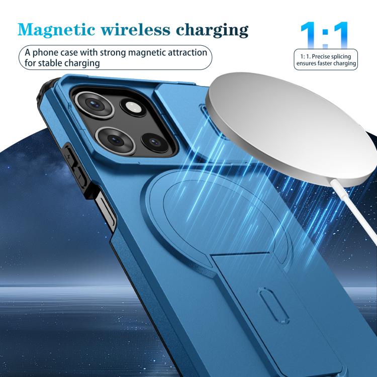 For Motorola Moto G 5G 2025 Sliding Camshield MagSafe Holder Phone Case