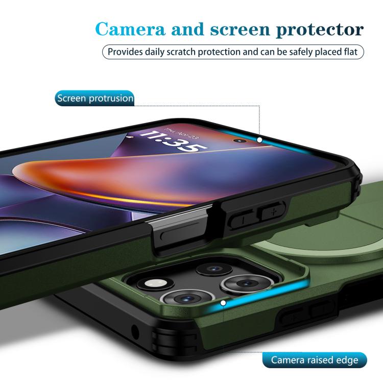 For Motorola Moto G 5G 2025 Sliding Camshield MagSafe Holder Phone Case