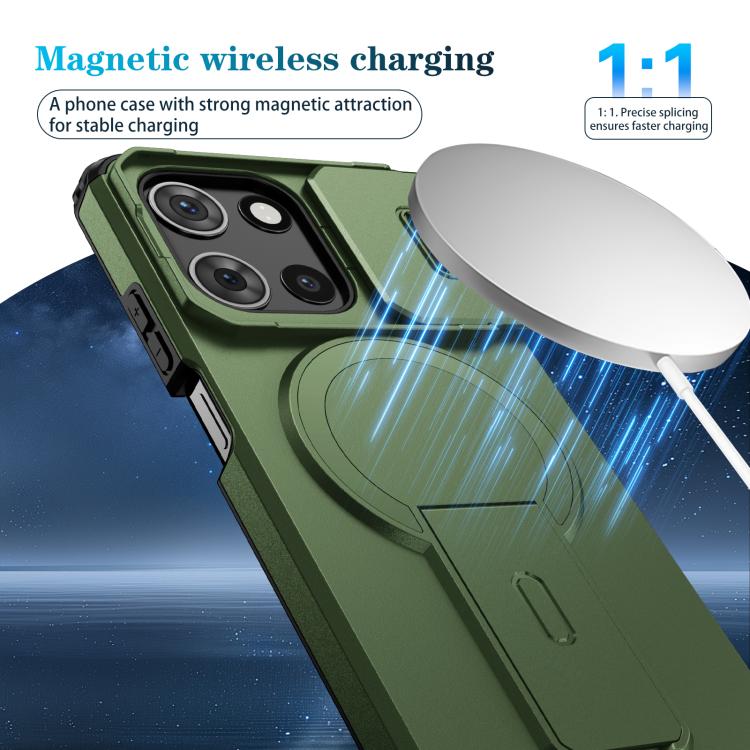 For Motorola Moto G 5G 2025 Sliding Camshield MagSafe Holder Phone Case