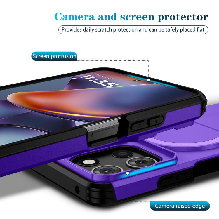 For Motorola Moto G 5G 2025 Sliding Camshield MagSafe Holder Phone Case