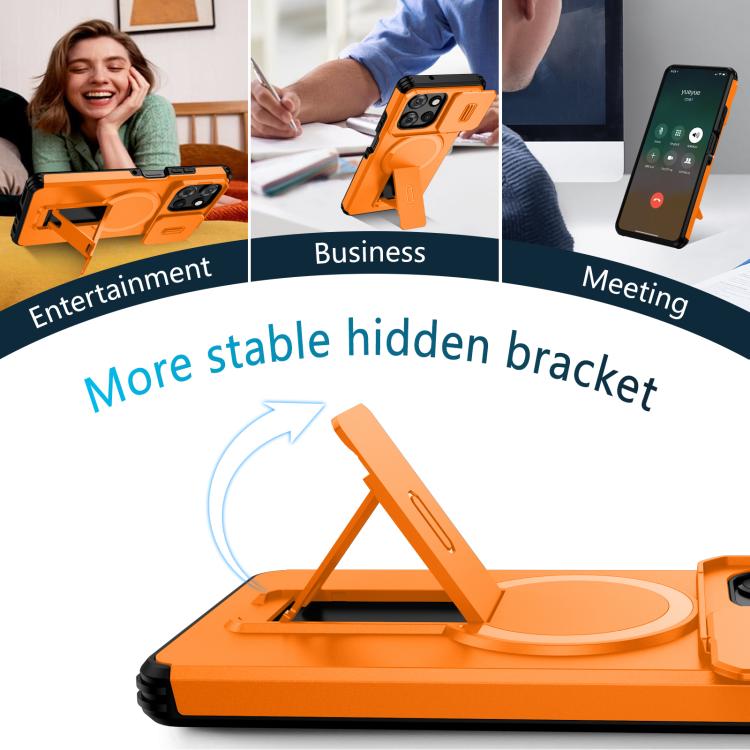 For Motorola Moto G Play 5G / G Power 2025 Sliding Camshield MagSafe Holder Phone Case