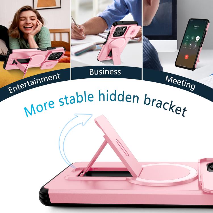 For Motorola Moto G Play 5G / G Power 2025 Sliding Camshield MagSafe Holder Phone Case