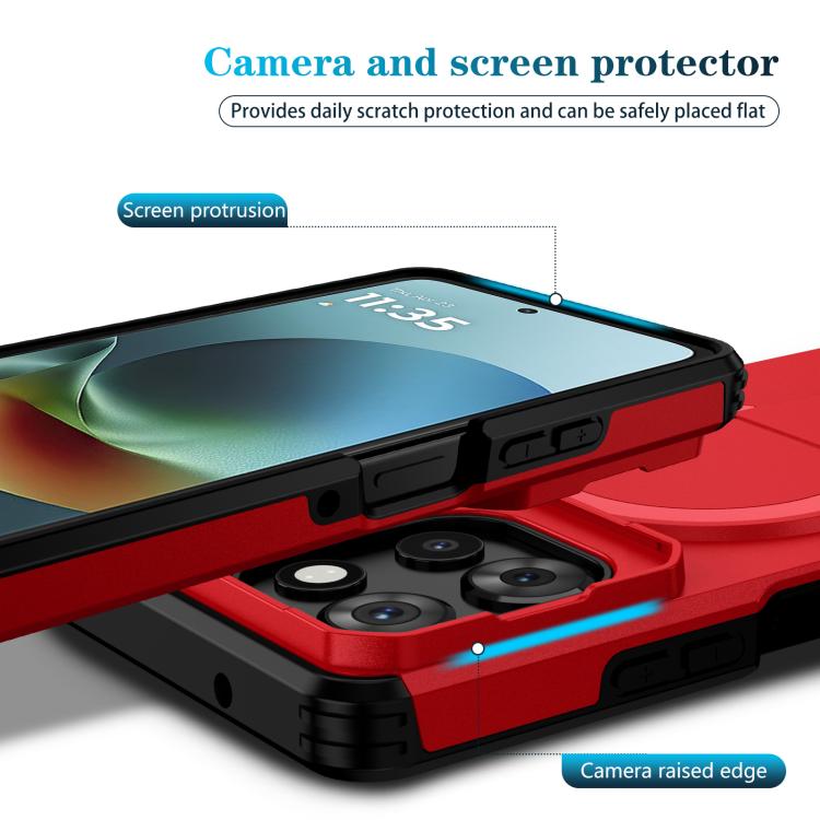 For Motorola Moto G Play 5G / G Power 2025 Sliding Camshield MagSafe Holder Phone Case