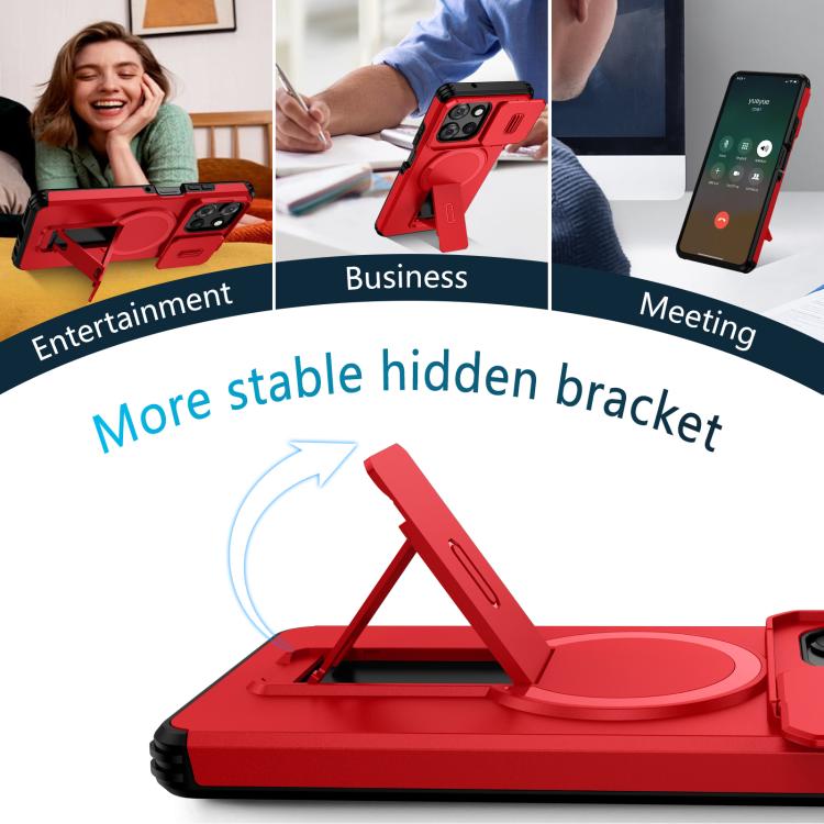 For Motorola Moto G Play 5G / G Power 2025 Sliding Camshield MagSafe Holder Phone Case