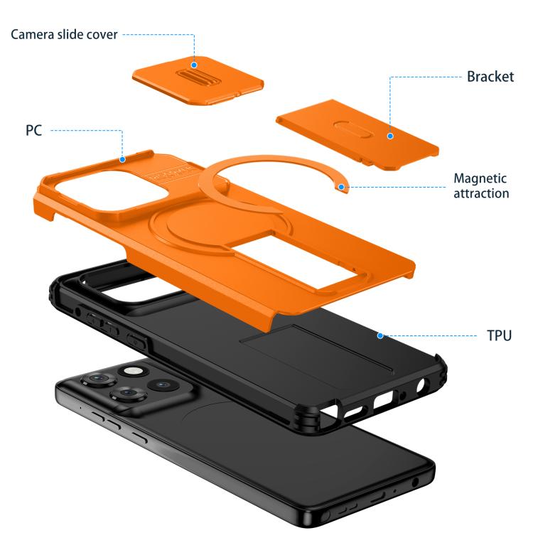 For Motorola Moto G Stylus 2025 Sliding Camshield MagSafe Holder Phone Case