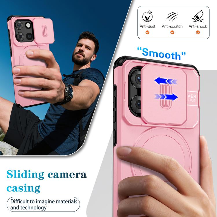 For Motorola Moto G Stylus 2025 Sliding Camshield MagSafe Holder Phone Case