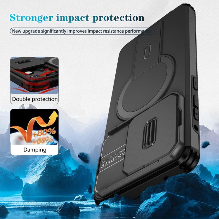 For Motorola Moto G Stylus 2025 Sliding Camshield MagSafe Holder Phone Case