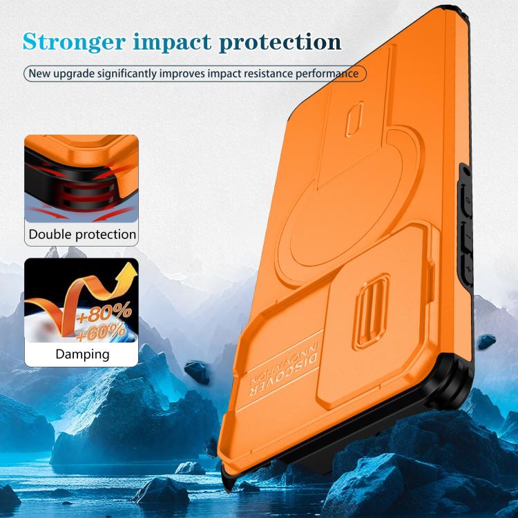 For Motorola Edge 2024 Sliding Camshield MagSafe Holder Phone Case