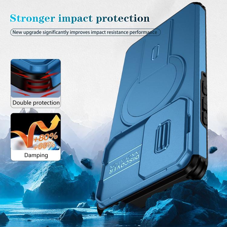 For Motorola Edge 2024 Sliding Camshield MagSafe Holder Phone Case