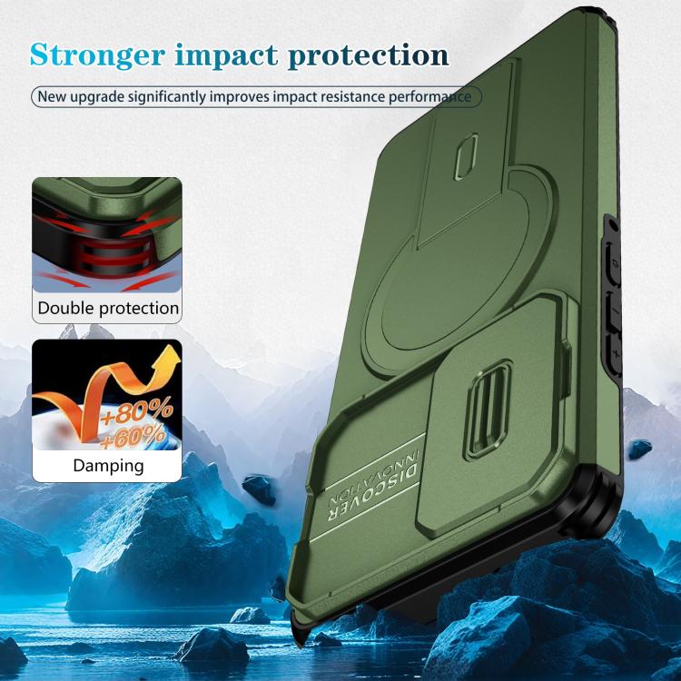 For Motorola Edge 2024 Sliding Camshield MagSafe Holder Phone Case