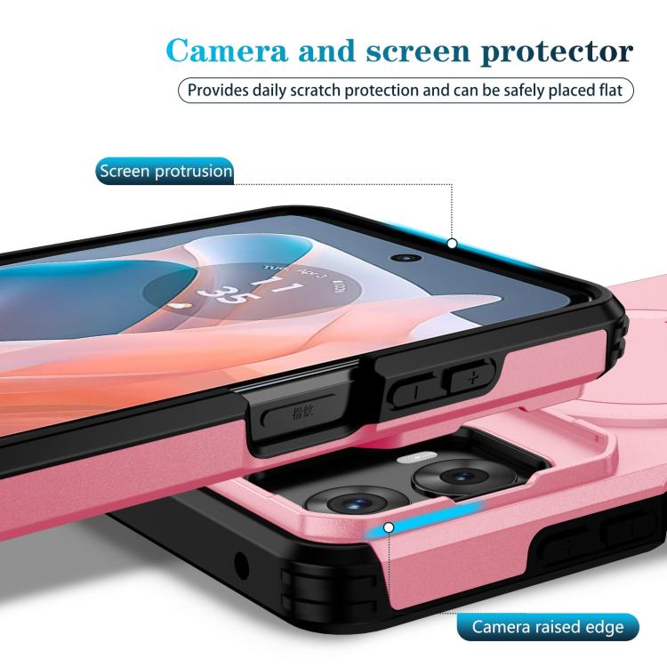 For Motorola Moto G 5G / G Play 5G 2024 Sliding Camshield MagSafe Holder Phone Case