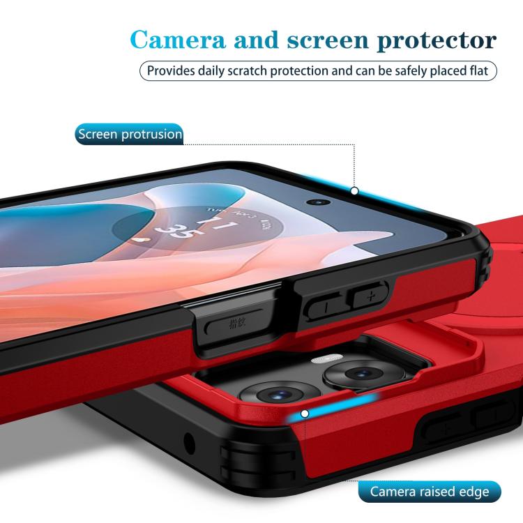 For Motorola Moto G 5G / G Play 5G 2024 Sliding Camshield MagSafe Holder Phone Case