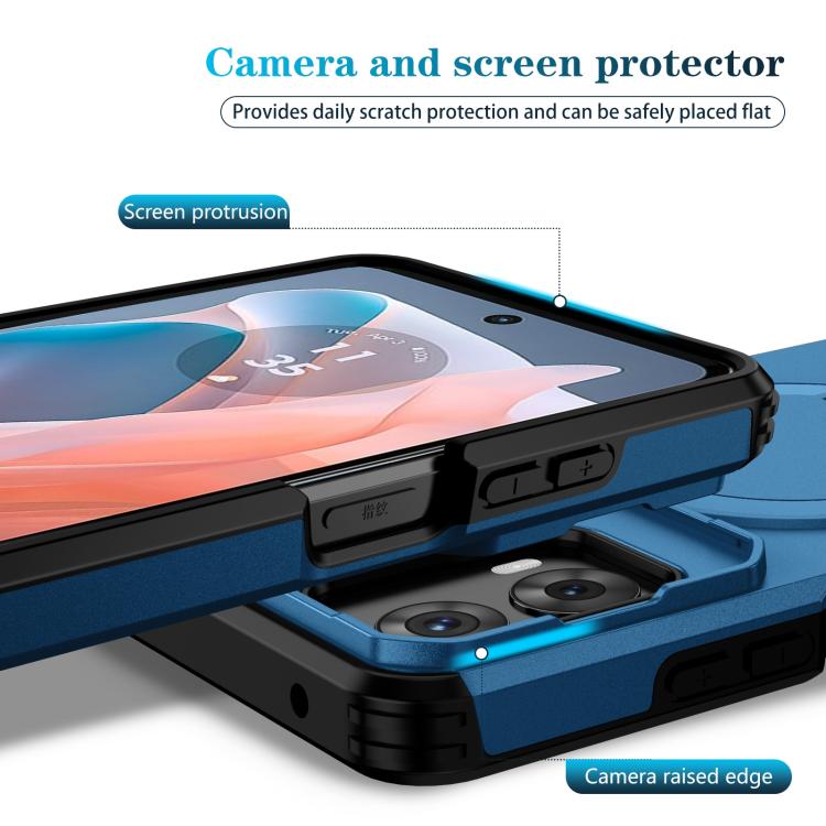 For Motorola Moto G 5G / G Play 5G 2024 Sliding Camshield MagSafe Holder Phone Case