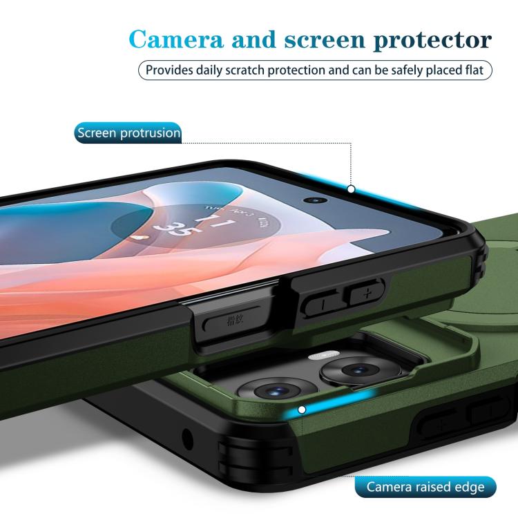 For Motorola Moto G 5G / G Play 5G 2024 Sliding Camshield MagSafe Holder Phone Case