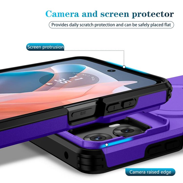 For Motorola Moto G 5G / G Play 5G 2024 Sliding Camshield MagSafe Holder Phone Case