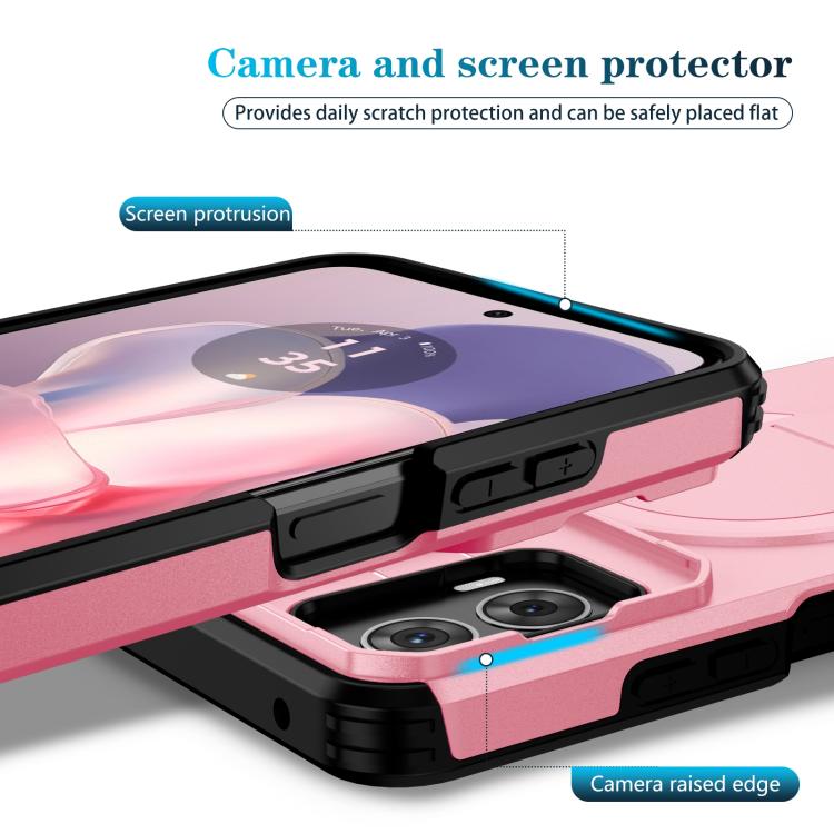 For Motorola Moto G 5G Power 2024 Sliding Camshield MagSafe Holder Phone Case