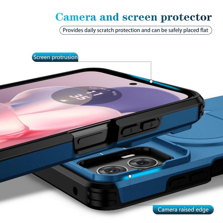 For Motorola Moto G 5G Power 2024 Sliding Camshield MagSafe Holder Phone Case