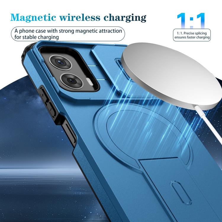 For Motorola Moto G 5G Power 2024 Sliding Camshield MagSafe Holder Phone Case