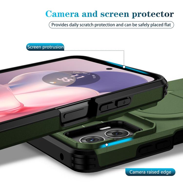 For Motorola Moto G 5G Power 2024 Sliding Camshield MagSafe Holder Phone Case