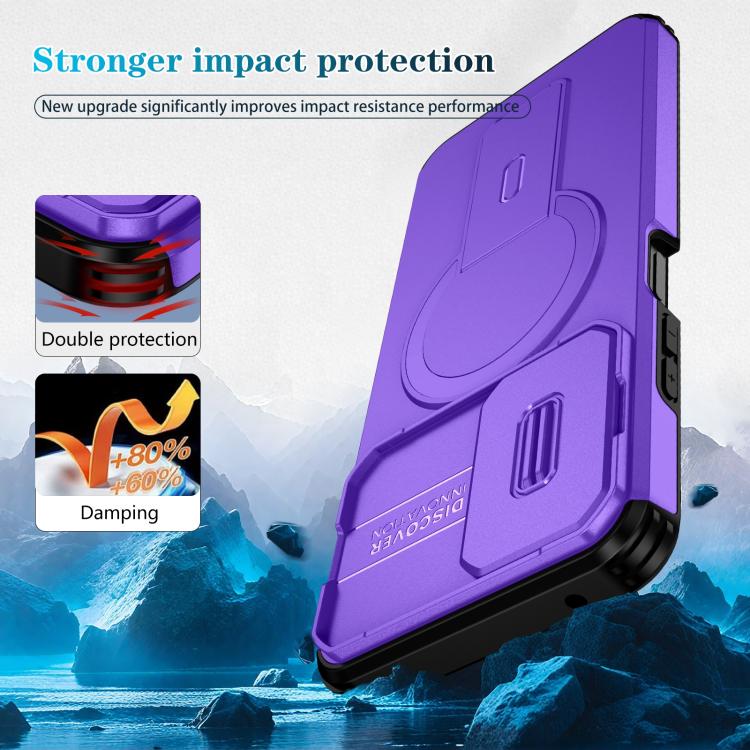 For Motorola Moto G 5G Power 2024 Sliding Camshield MagSafe Holder Phone Case