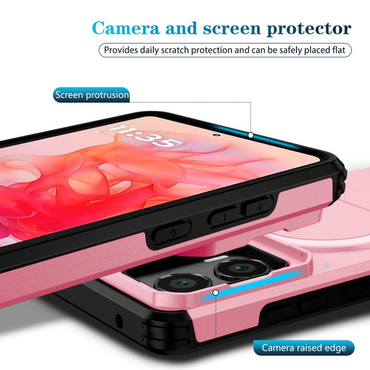 For Motorola Moto G Stylus 2024 Sliding Camshield MagSafe Holder Phone Case