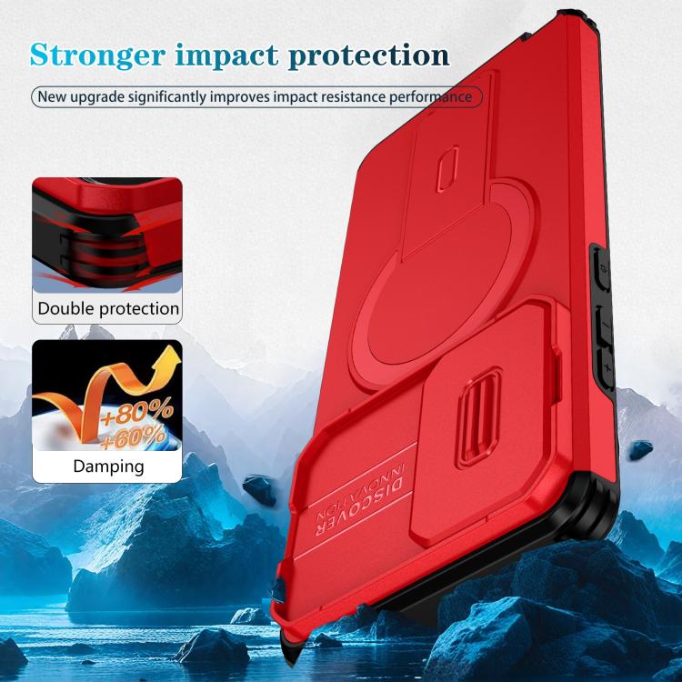 For Motorola Moto G Stylus 2024 Sliding Camshield MagSafe Holder Phone Case