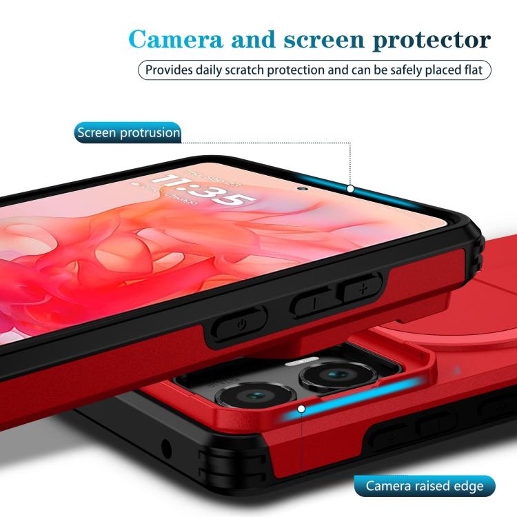 For Motorola Moto G Stylus 2024 Sliding Camshield MagSafe Holder Phone Case