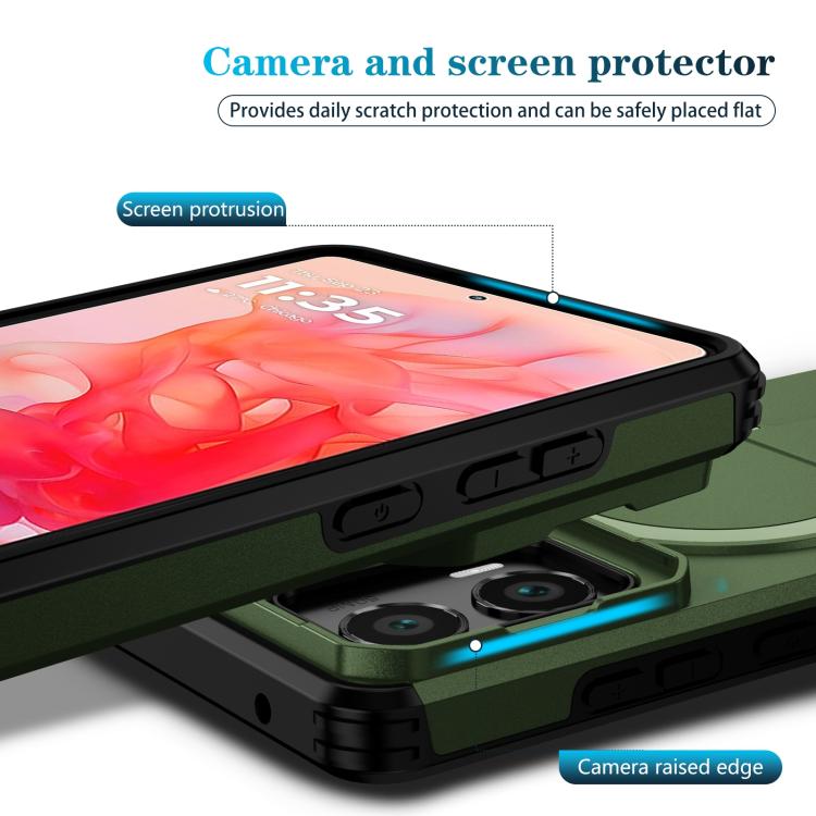For Motorola Moto G Stylus 2024 Sliding Camshield MagSafe Holder Phone Case