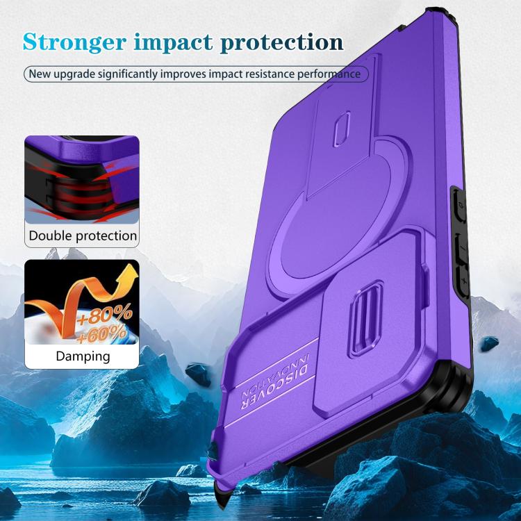 For Motorola Moto G Stylus 2024 Sliding Camshield MagSafe Holder Phone Case